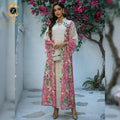 Zaynab Evening Dress Abaya Robe Abaya Musulman Fashionable Printed New Model Dubai Black Evening Dress Abaya