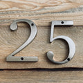 Modern 10cm (4-inch) Door Numbers Zinc Alloy Silver Door Sign Huisnummer House Number