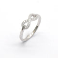 Custom 8 Shape Ring Zircon Wedding Unlimited Ring 925 Sterling Silver Women