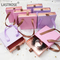 Luxury Handbag Lashbox Packaging Make Your Own Logo for Natural Style False Eyelashes