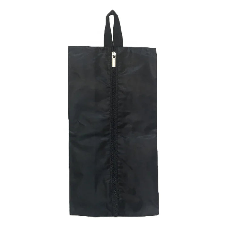 Professional Custom Shoes Storage Bags Custom Waterproof Storage Zipper 230d Twill Polyester Travel Shoe Bags With Handle