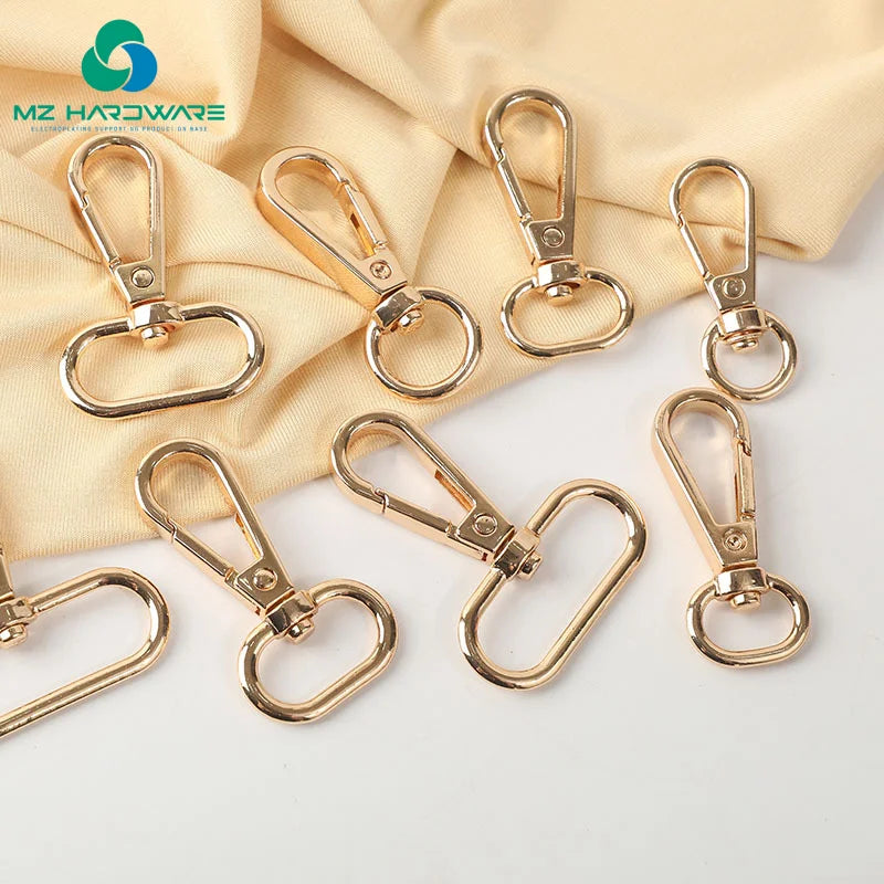 MZhardware Ganchos De Metal Giratorio Con Anillas Bandolas Para Clip Para Llaveros Para Cadenas Bolsos Manualidades Decoraciones