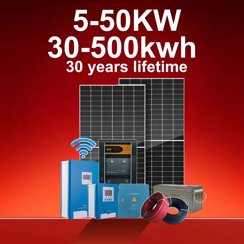 20kw off Grid Tie Solar Panel Energy System Complete for Home With Battery Full Set Energy Storage System