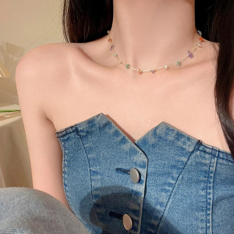 Fashion Simple Stone Necklace for Jewelry Necklace Shop Wholesale N2112309