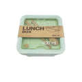 Best-Selling Single Layer Square Plastic Lunch Bento Box Set with Cutlery Wheat Straw Inspired Design Food Grade Material