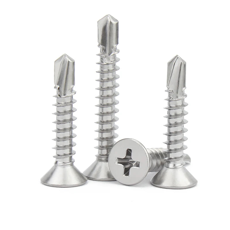 DIN7504P Stainless Steel Countersunk Head Flat Phillips Self Drilling Screw Csk High Tapping Performance for Various