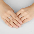 Stocked Wholesale Fashion Cheap love Tie Knot Ring Silver