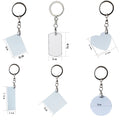 Modern Design Sublimation Aluminum Keychain Blanks for DIY for School Travel Birthday Wedding Anniversary Gifts