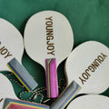 Youngjoy Pure Wood Customization Service  Mini Table Tennis Racket Keychain