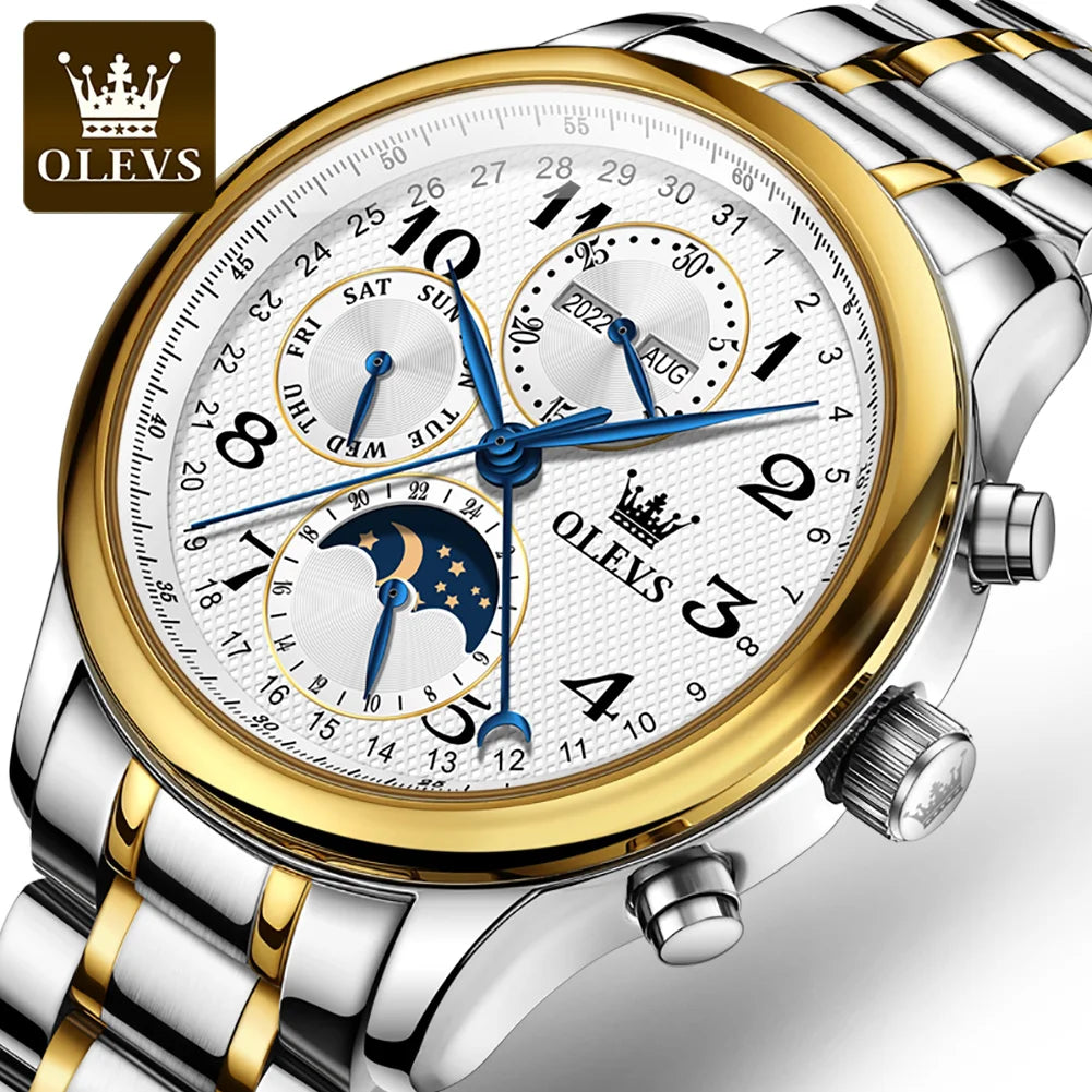 OLEVS 6667Factory Hot Sale Other Men Leather OEM Custom Classic Top Brand Men's Watches Luxury Brands Automatic Mechanical Watch