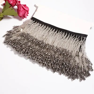 2025 Handmade Beaded Trimming  Rhinestone Trimming for Evening Dress Decoration