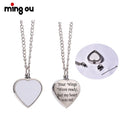 Sublimation Cremation Ash Keepsake Urn Necklace