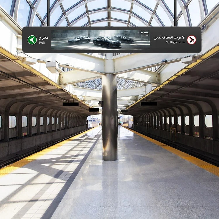 For Wall Mount Touch Screen Metal Glass Android/Windows Wayfinding Kiosk Smart Navigation Signage for Airport Railway Station