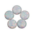 With High Quality Cheap Price Synthetic Opal 5mm White Gem Round Artificial Opal