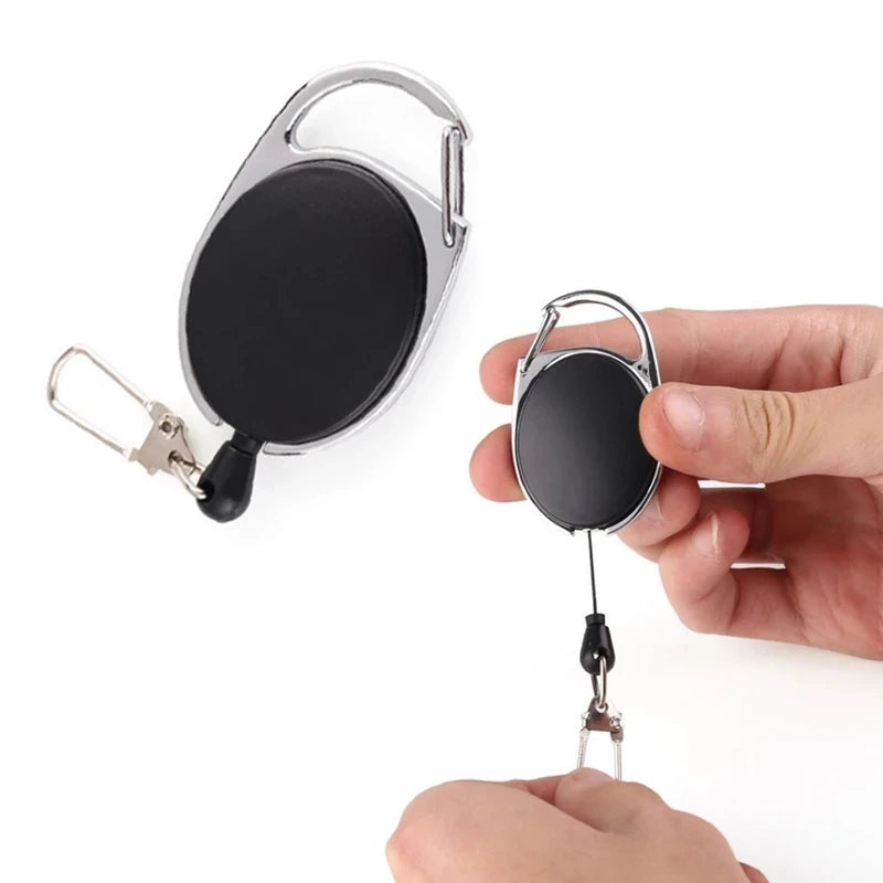Wire Rope Camping Telescopic Burglar Key Chain Holder Tactical Keychain Outdoor Key Ring Return Retractable