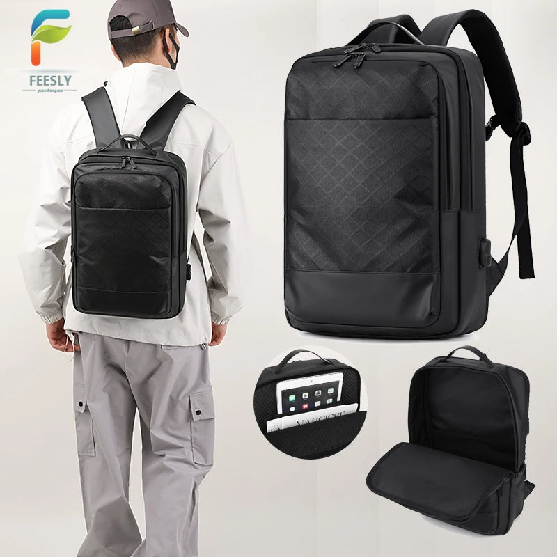 Wholesale Laptop Backpack Custom logo 15.6 Inch Laptop Bag Usb Charging Port Teenager Student School Bag