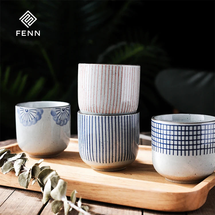 Manufacturers Eco Friendly Japanese 200ML No Handle Ceramic Porcelain  Water Tea Cup Cups Wholesale
