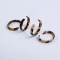 Fashion Tortoiseshell Bangle Acrylic Cuff Bangle Bracelet for Women and Girls