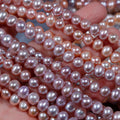 7mm Potato Shaped Mixed Color Real Pearl Candy Natural Fresh Water Semi-Finished Necklace DIY Hand Beading Jewelry Making