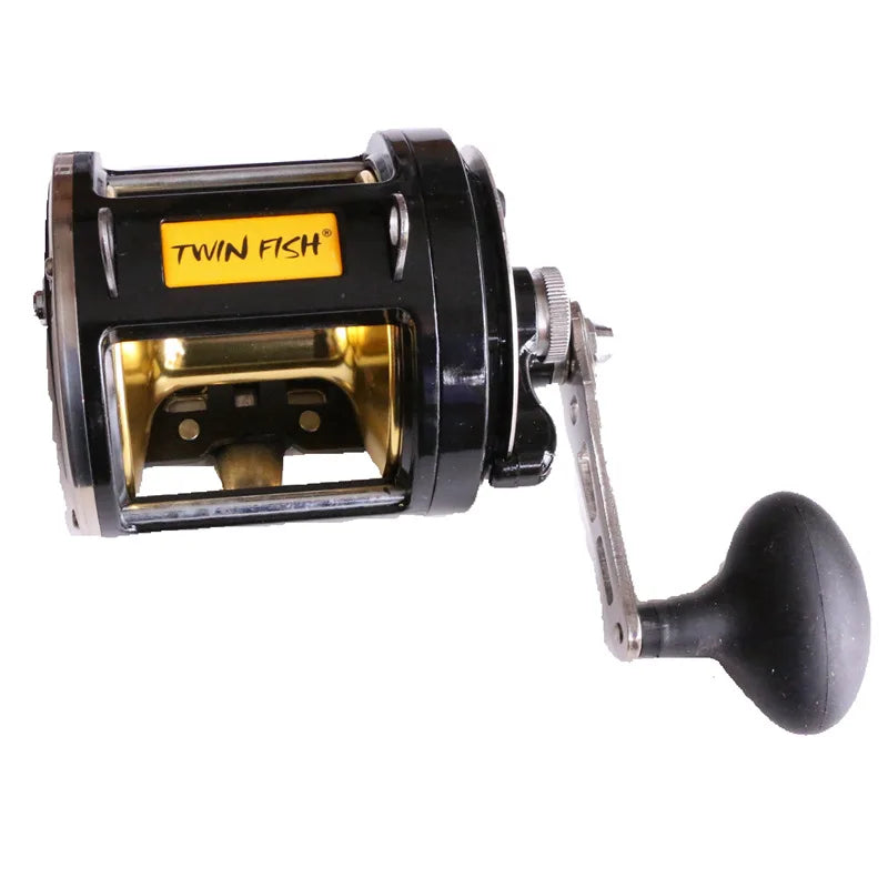 Big Game 12000 Series High Line Capacity 7+1BB 25kg Drag Drum Fishing Reel Sea Fishing Wheel for Trolling Boat