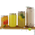 Best Selling 250ml PET Transparent Plastic Juice Milk Tea Soda Bottle Hot Sale BPA Free Easy Pull Can Cold Drink Bottles