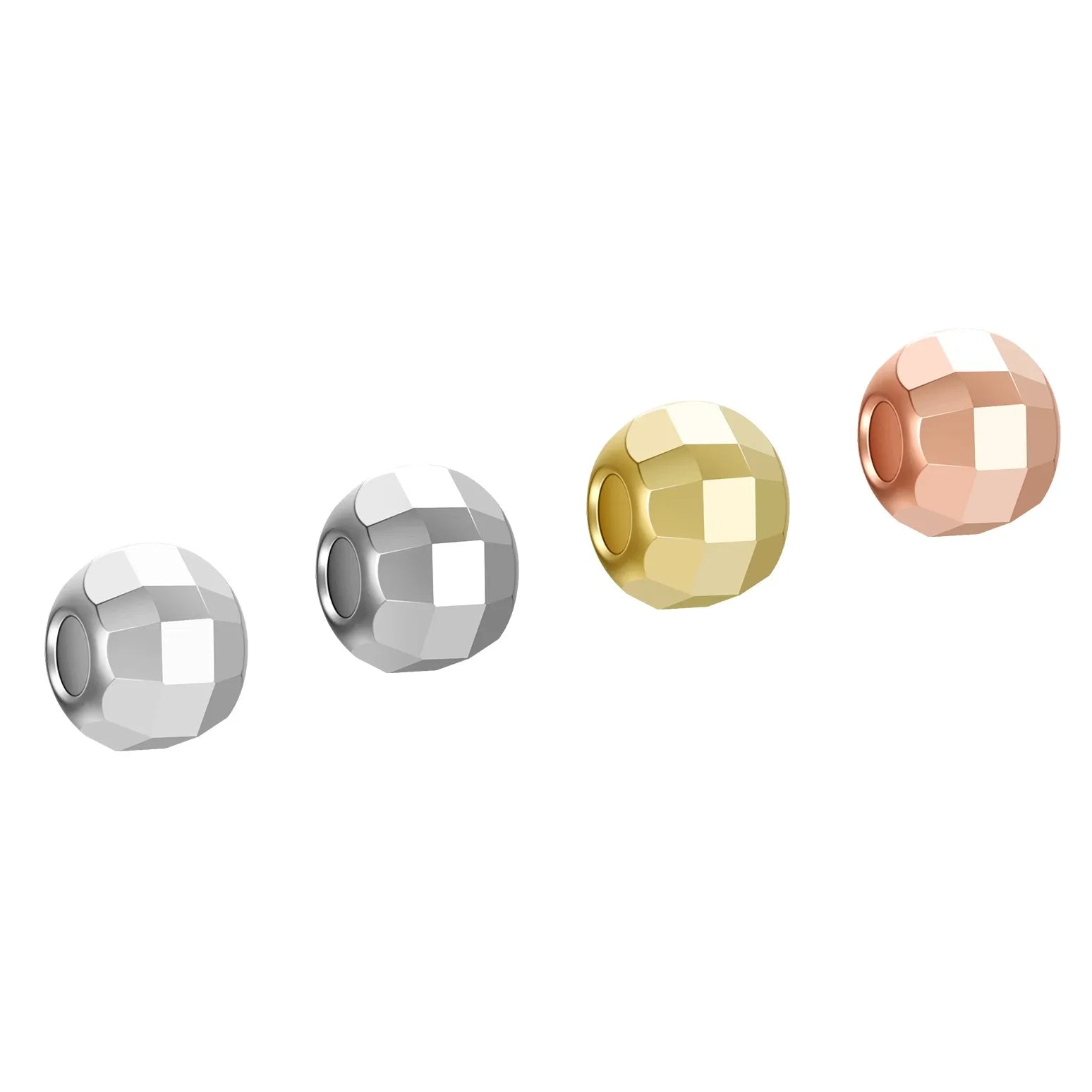 Wholesale 925 Sterling Silver Spacers Bead Accessories DIY Bling Laser Bead for Jewelry Making Supplies