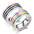 Fashionable Stainless Steel Personalized Couple Ring Oil-Dripping Non-Fading Anti-Rust for Birthday Wedding Jewelry