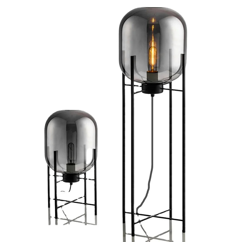 Home Decor Art Design Standing Floor Lamps Modern Nordic Big Glass Floor Lamp for Living Room Corner