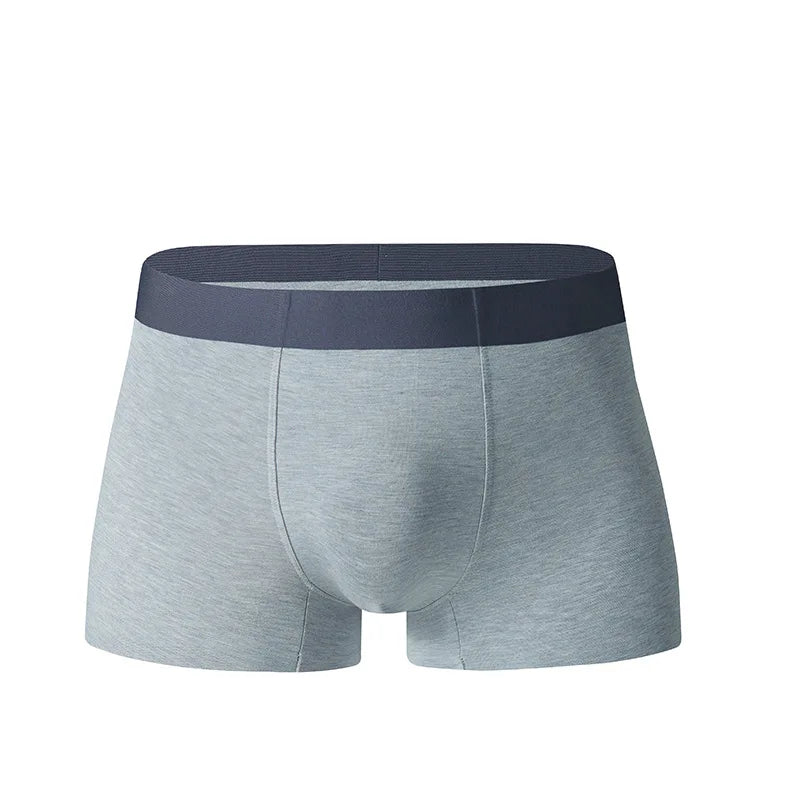Modal Fabric Seamless Underwear Panties for Men High Elasticity & Breathable One-piece Traceless Mid-waist Boxer Plus Size L-3XL