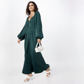 Women's Formal Elegant Solid Zipper Long Sleeve Full Length Plus Size Summer Autumn Spring Jumpsuit