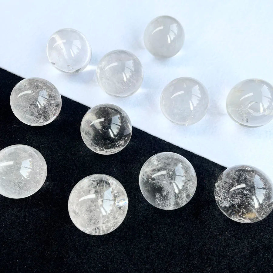 40mm Natural Clear Crystal Sphere for Meditation Home Decoration