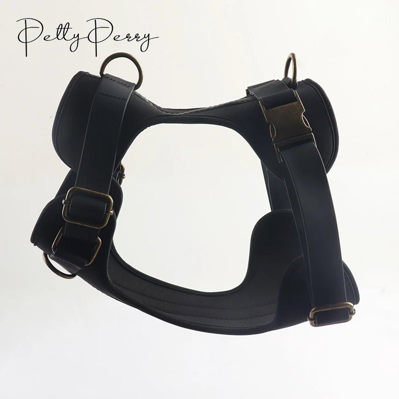 2024 All-Weather Nylon Puppy Harness Lightweight and Safety Adjustable Easy Control Dog Harness for Outdoor Patrol Training