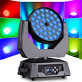 U`King 36 Lamp Beads High Brightness Rgbw 4In1 Led Zoom Moving Head Wash Light for Dj Bar Nightclub Church Lighting Stage Lights
