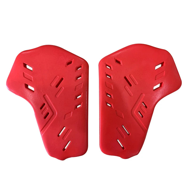 CE Level 2 Red PU Shoulder Protectors   Adult Protective Gear Soft Motorcycle Elbow Knee Pads