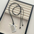 Mini Silver Comb Pendant Necklace Women's Bangs Hair Comb Chain Necklace Wear Accessories