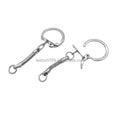 Factory Supply Cheap 22mm Metal Blank Snake Chain Keychain