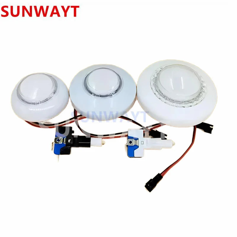 62MM 76mm 92MM Big Round UFO RGB Flashing Illuminated Push Button for Arcade Game Machines