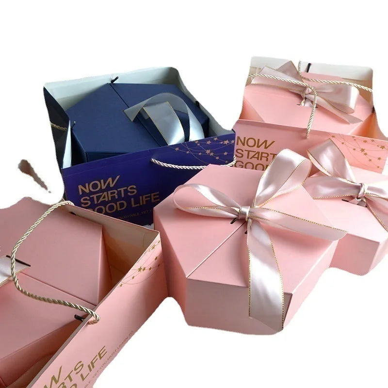 Corrugated Board Birthday Candy Gift Box Present Companion with Embossing Matt & Glossy Lamination Printing Handling