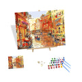 European Style Paint by Numbers Customize Canvas Scenic Venice Diy Coloring Oil Painting Handmade Art Decor