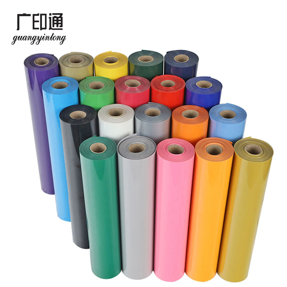 Guangyintong Economical Iron Vinyl Roll Hot Selling PVC Matte Heat Transfer Paper for T-Shirts Hats Clothing