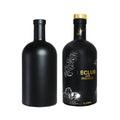 Super Flint Glass Black Deep Processed Whisky Vodka Tequila Gin 500ml 750ml Glass Bottle With Lids clear Brandy Whiskey Bottle