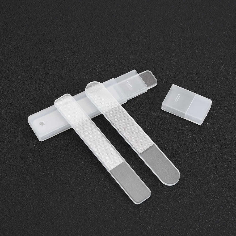 Upgrade Glass Nail Shiner Nano Nail File  for Natural Nail Buffers Crystal Polisher with Case