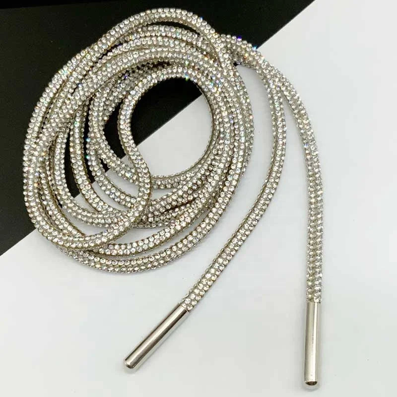 New Accessories Crystal Rhinestone Shoelaces for Sneakers Decoration.