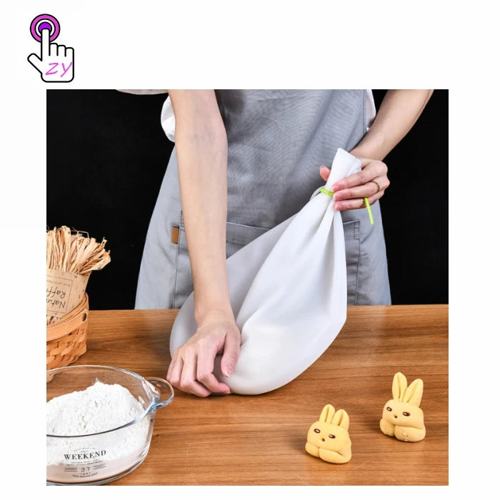Baking Pastry Cloth Pizza Tools Pie Rolling Mat Silicone Kneading Dough Maker Bag for Rolling Dough