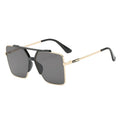 58228 Cross-border Large Rim Diamond Cut Edge Sunglasses Men and Women Fashion Trend Sunglasses Retro Glasses Designer Glasses