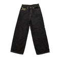DENIMGUYS High Street Custom Men's Loose Fit Jeans Embroidery Relaxed Fit Denim Wide Leg Pants Jeans Men