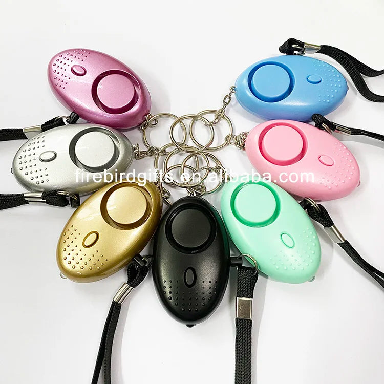 Stocks 130db Sound Self Defense Alarm Keychain Mini Portable 130 Db Personal Alarm Self Defense Keychain
