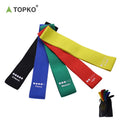 TOPKO Cotton Polyester & Latex Resistance Loop Band Set for Full-Body Strength Training & Rehabilitation