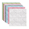 70*70CM 3D Self-Adhesive Waterproof Wallpaper Geometric Anti-Static Wallpaper for Living Room Bedroom Kitchen Bathroom Walls