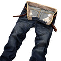 2023 Casual Jeans Men Business Straight Jeans Stretch Denim Pants Trousers Slim Fit Classic Cowboys Young Man Jeans